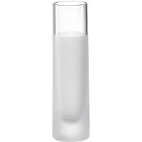 Leonardo 18632, Cylinderformet vase, Glas, Transparent, Hvid, Blank/mat, Bord, Indendørs
