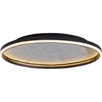 QAZQA Design loftslampe sort med filt inkl. LED 3-trins dæmpbar - Xavi Felt