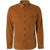 No-excess Corduroyskjorte Karamel Brun Flerfarvet Orange måle