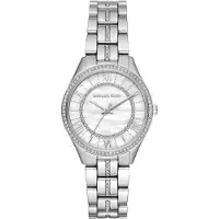 Michael Kors Dames Lauryn kvartsur i rustfrit stål med stålrem, sølvfarvet, 16 hverdagsur (Model: MK3900)
