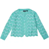 KOROSHI Cardigan turkis / hvid
