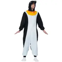 MOM Stor Kigurumi Pingvin Kostume Med Hætte Og Hale