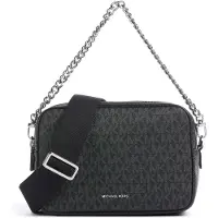 Michael Kors Michael Korstil kvinder. 32S5SYTC5V Bryant medium skuldertaske med logo sort (OSFA), Casual, Kanvas