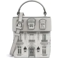 Karl Lagerfeld Håndtaske 'Essentials Maison' beige / lysegrå / sort