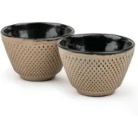 Bredemeijer 153097, Sæt, Beige, Sort, Støbejern, Kop, Te, 2 stk