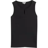Tom Tailor Fabric Mix Crew Neck ærmeløs T-shirt