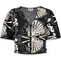 Shiwi Bluse 'Imke' sort / hvid