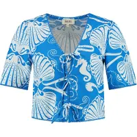 Shiwi Bluse 'Imke Sea Perl' royalblå / hvid