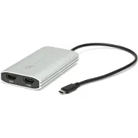 Other World Computing OWC - Videoadapter - USB-C han til HDMI, USB-C (kun strøm) hun - sølv, sort - 4K support