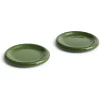 HAY Barro tallerken Green, Ø18 cm 2-pak