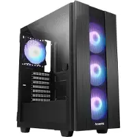 Chieftec HUNTER 2 GS-02B-OP ATX ARGB-kabinet med vindue uden strømforsyning, sort