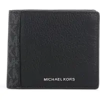 Michael Kors Michael Korstil mænd. 39R5LHDF3O Hudson læderpung med logo, sort (OSFA), Casual