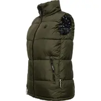 MARIKOO Vest 'Eisflöckchen' lysebrun / oliven