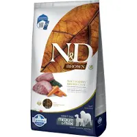 N&D Farmina Dog Brown Adult Medium & Maxi med lam, gulerod & Spirulina - 7 kg