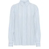 Kaffe Bluse lyseblå / hvid