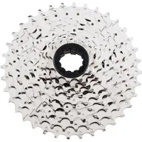 Microshift kassette MARVO 9 gear stål, kompatibel med Shimano, 11-13-15-18-21-24-28-32-36, nikkel (NEW)