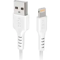 SBS TECABLEUSBIP589W, 1 m, Lightning, USB A, Hanstik, Hanstik, Hvid