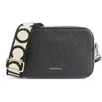 Coccinelle Skuldertaske 'Tebe' creme / sort