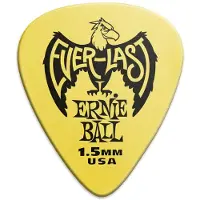 Ernie Ball Everlast Guitar Picks Yellow 15mm 12-Pack (P09195)