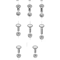 Legrand Bræddebolt Trcc 6X20-E - - (100 stk.)