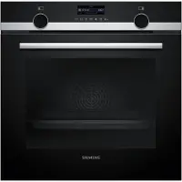 Siemens iQ500 HB579GBR3 - Ovn - til indbygning - niche - bredde: 56 cm - dybde: 55 cm - højde: 58.5 cm - med selv-rengøring - Klasse A+ - rustfrit stål