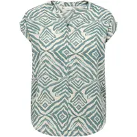 ONLY Bluse 'CARShilla' mint / siv / naturhvid