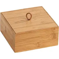 Wenko 23923100, Opbevaringsboks, Bamboo, Firkant, Bamboo, Monokromatisk, Indendørs