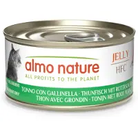 Almo nature Økonomipakke: 24 x 70 g HFC Jelly - Tun med rød knurhane