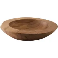 Tell Me More Teak serveringsskål Small, Ø25 cm