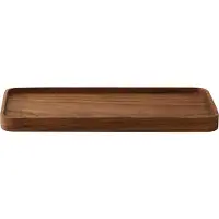 Tell Me More Teak serveringsbakke 12,5x27,5 cm. Brun