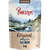 Purizon Kitten 24 x 70 g - kornfri - Kyllingefilet med laks