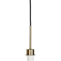 QAZQA Moderne pendellampe bronze med sort ledning - Combi 1