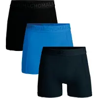 Muchachomalo Microfiber boxershorts 3-pak 34 Sort Blå Mørkeblå måle