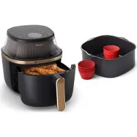 Philips Airfryer - - NA342/00 - 7.2 liter - 2000 watt - Sort og Guld berøringskontrol