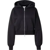 Calvin Klein Jeans Sweatjakke 'Woven Label Hoodie' sort