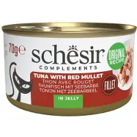 Schesir tun med multe (gelé) vådfoder til katte (dåse)