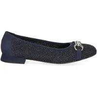 Caprice Ballerina, blue, made of Leather and synthetic with Trapeze heel, Size 39