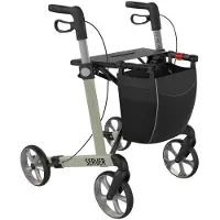 Rehasense Server rollator - Champagne - Udendørs rollator - Indendørs rollatorer - Udendørs rollator + Indendørs rollator