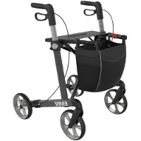 Rehasense Server rollator - Antracitgrå - Udendørs rollator - Indendørs rollatorer - Udendørs rollator + Indendørs rollator