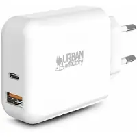 Urban Factory Psc45uf Usb-c Og Usb-c Vægoplader 45w 18w