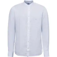 Fynch&Hatton 15046168 Linen Fine Stripe Skjorte Med Lange ærmer