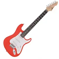 Gear4Music 3/4 LA elguitar fra rød