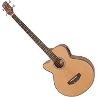 Gear4Music Elektro Akustisk Basguitar fra Venstrehånds