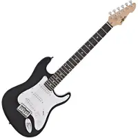 Gear4Music 3/4 LA Elektrisk Guitar fra Sort - Næsten ny