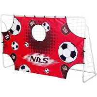 NILS Extreme BR240P 2-i-1 mål med net og panel til fodboldmål 240x150 cm