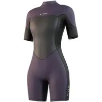 Mystic Brand Flatlock 3/2mm Korthærmet Shorty-våddragt Med Lynlås Bagpå Til Damer
