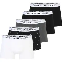 Ralph Lauren Polo Ralph Laurentil mænd. 714864292017 Sæt med 5 flerfarvede boxershorts (XL), Afslappet, Flerfarvet, Bomuld