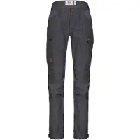 Fjällräven - Vandretøj dame - Kaipak Trousers Curved W Basalt til Unisex - Størrelse S/M - Grå