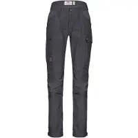 Fjällräven - Vandretøj dame - Kaipak Trousers Curved W Basalt til Unisex - Størrelse M - Grå