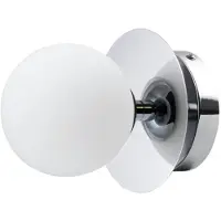 Globen Lighting Art Deco IP44 væglampe/plafond Krom-hvid